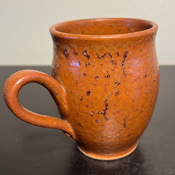 Handcrafted Wheel-Thrown Earthy Tone Pottery Mug w/ Tree Motif ~ Artist Signed - Picture 3 of 9